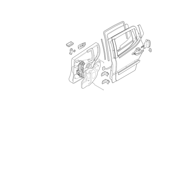 PEUGEOT 207 SOL  ARKA KAPI ÇITASI