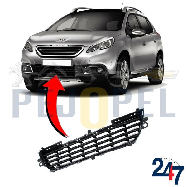 PEUGEOT 2008 2013-->2019 Ön Tampon Orta Izgara Panjuru - 9678059480