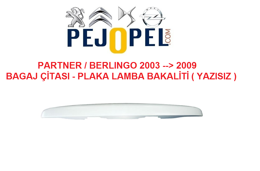 Peugeot Partner / Citroen Berlingo Bagaj Çıta Tutamağı  (2002-->2009)