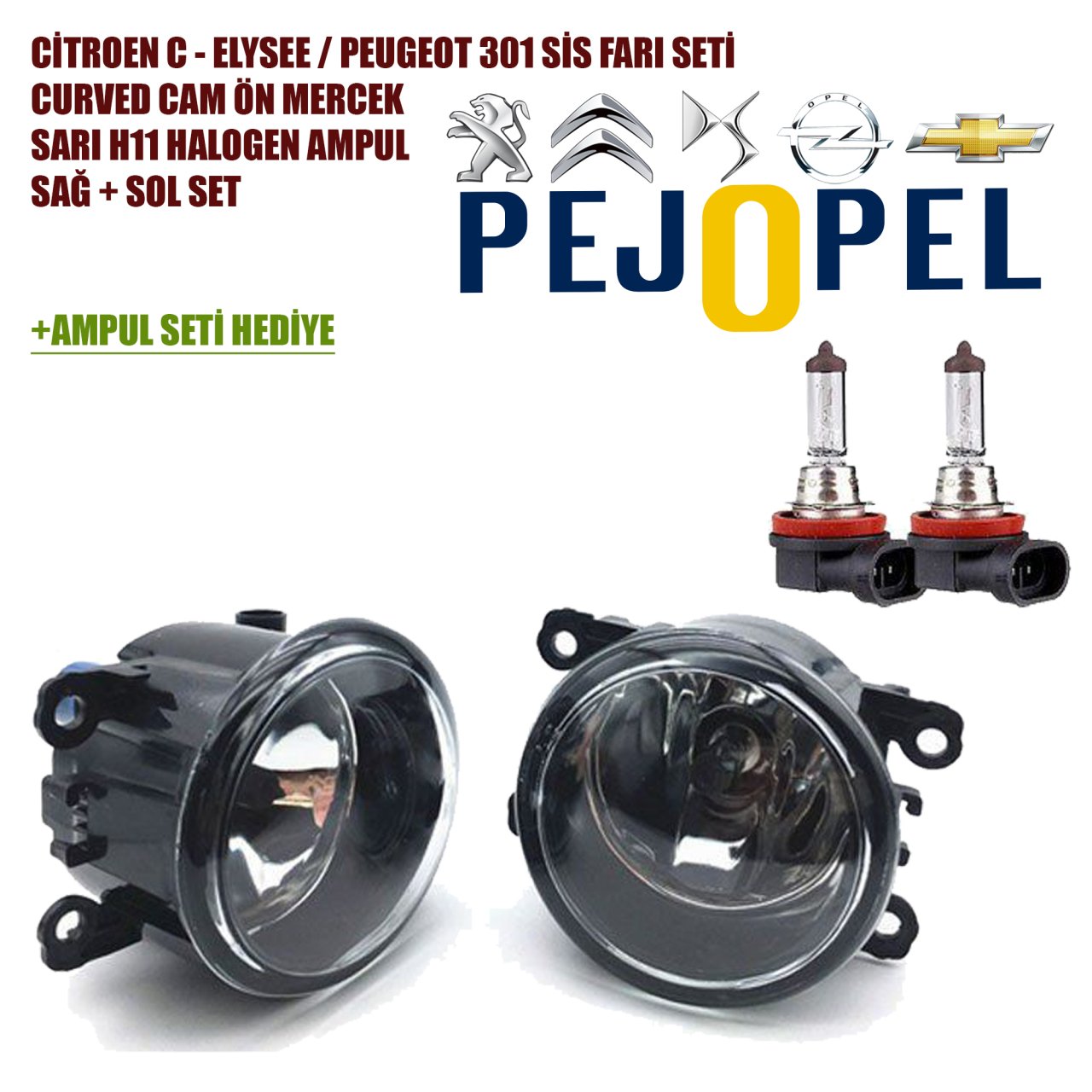 CİTROEN C-ELYSEE SİS FARI SET ( TAKIM )