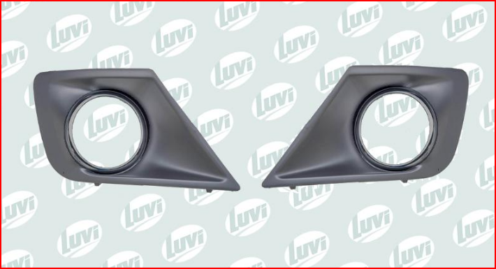 PEUGEOT 207 2010--> ÖN TAMPON SİS FAR ÇERÇEVESİ ( TAKIM ) ( NİKELAJLI DEĞİL - GRİ BOYALI )