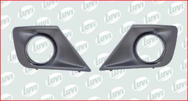 PEUGEOT 207 2010--> ÖN TAMPON SİS FAR ÇERÇEVESİ ( TAKIM ) ( NİKELAJLI DEĞİL - GRİ BOYALI )