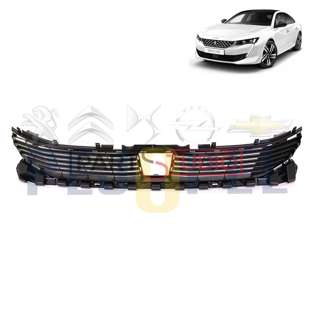 Peugeot 508 Ön tampon Izgarası (Orjinal) 98135663XT