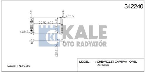 RADYATOR ANTARA-CAPTIVA 2.0 CDTI  06+