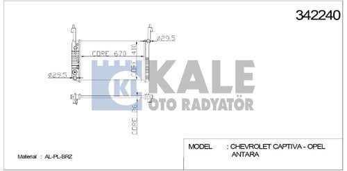 RADYATOR ANTARA-CAPTIVA 2.0 CDTI  06+