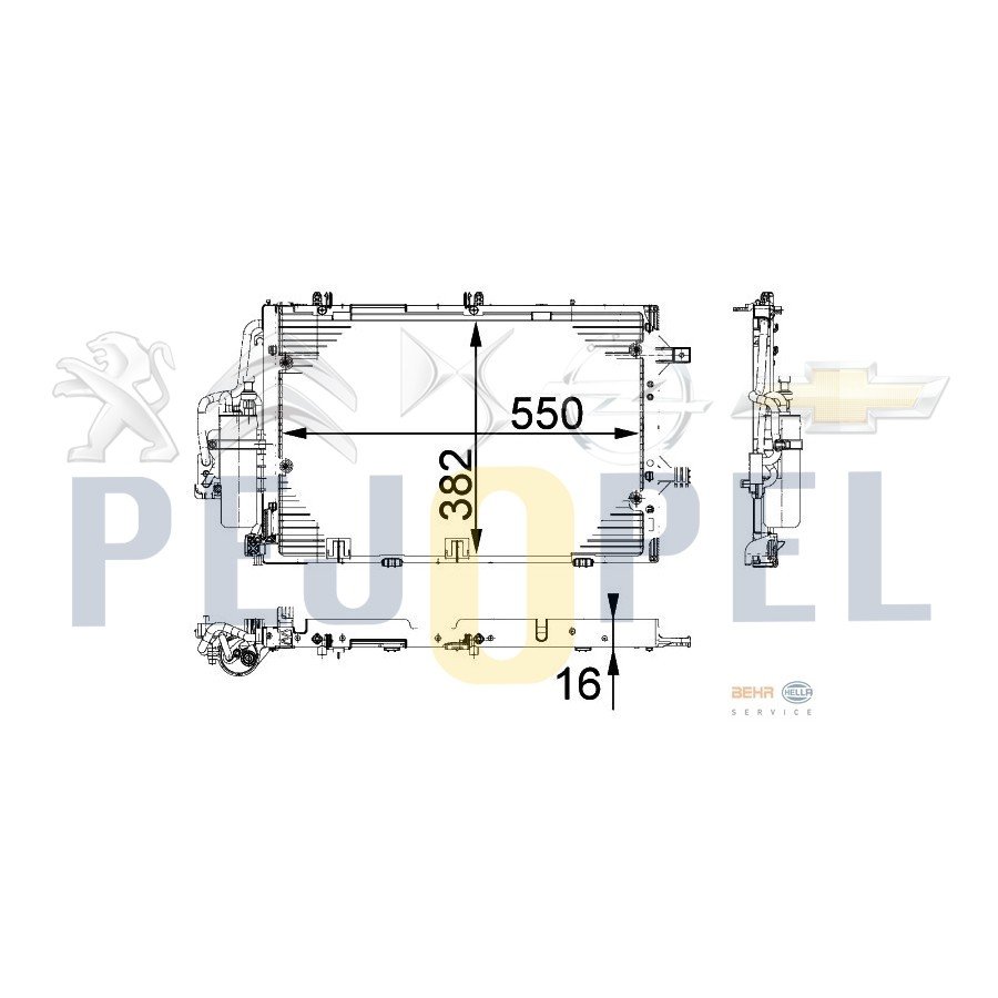 CORSA C TİGRA B 04- Z12XEP Z14XEP KLİMA RADYATÖRÜ