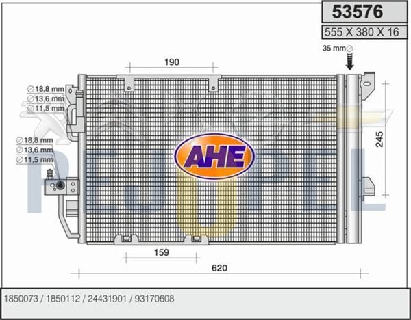 ASTRA G 02-05 Z14XE Z16XE KLİMA RADYATÖRÜ