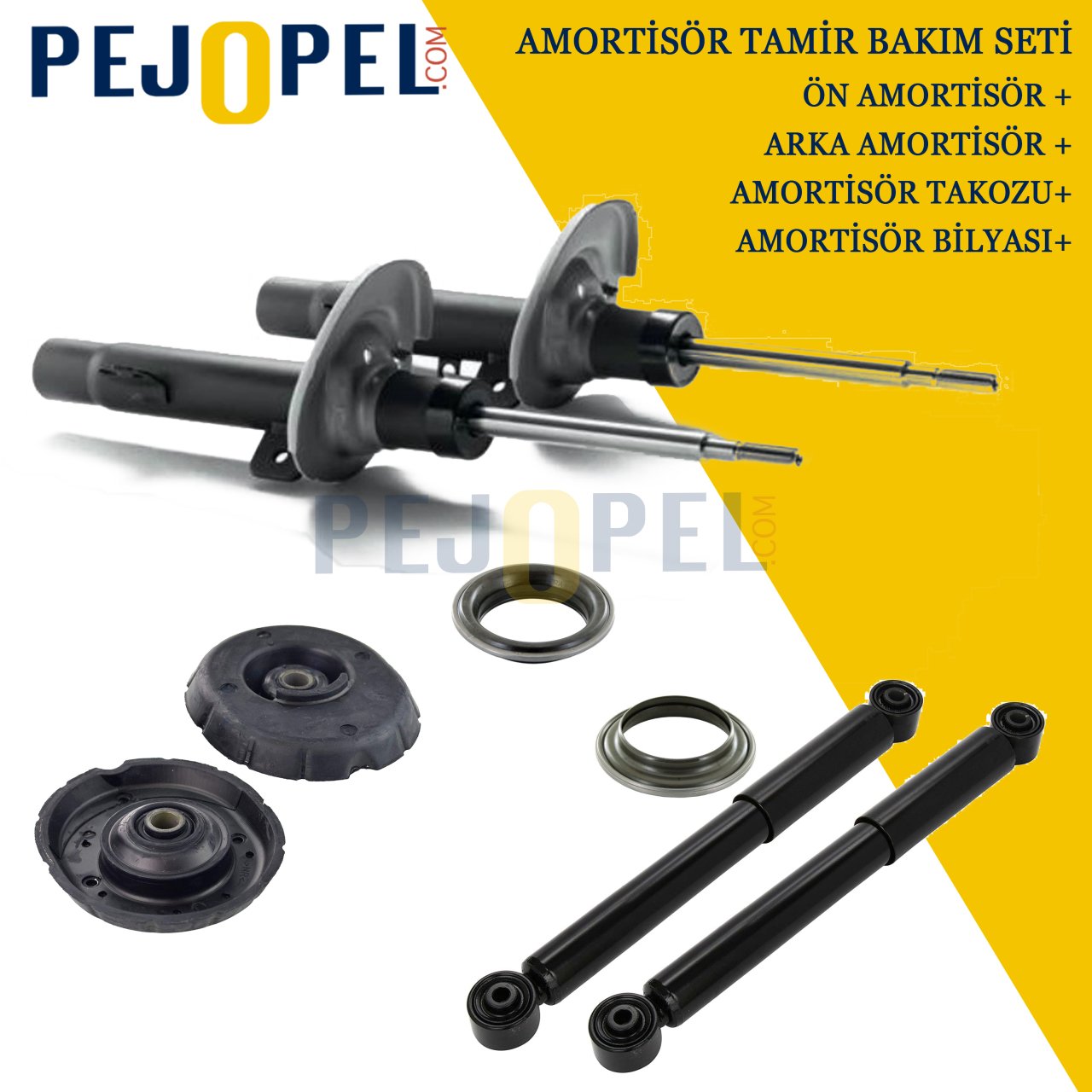 PEUGEOT 508 2.0 HDİ Ön Arka Amortisör Seti - (Amortisörler, Takoz, Bilya)