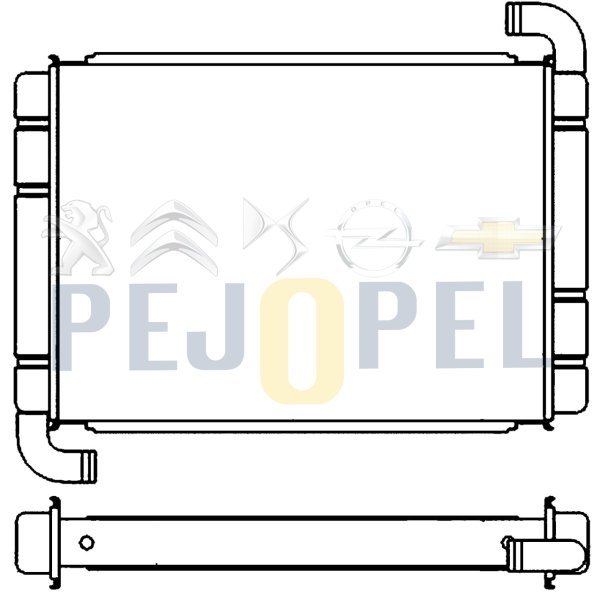 CORSA D CORSA E ADAM 07- BM KALORİFER RADYATÖRÜ
