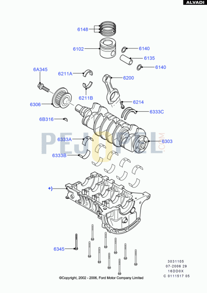 PİSTON KOL VİDASI 206-207-307-C3-C4-DV6