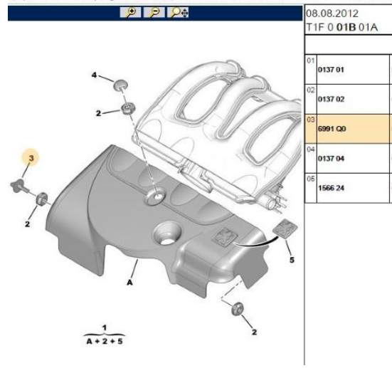 PEUGEOT & CITROEN -- PARTNER / BERLİNGO -- MOTOR ÜST KAPAK SABİTLEME YAN VİDA