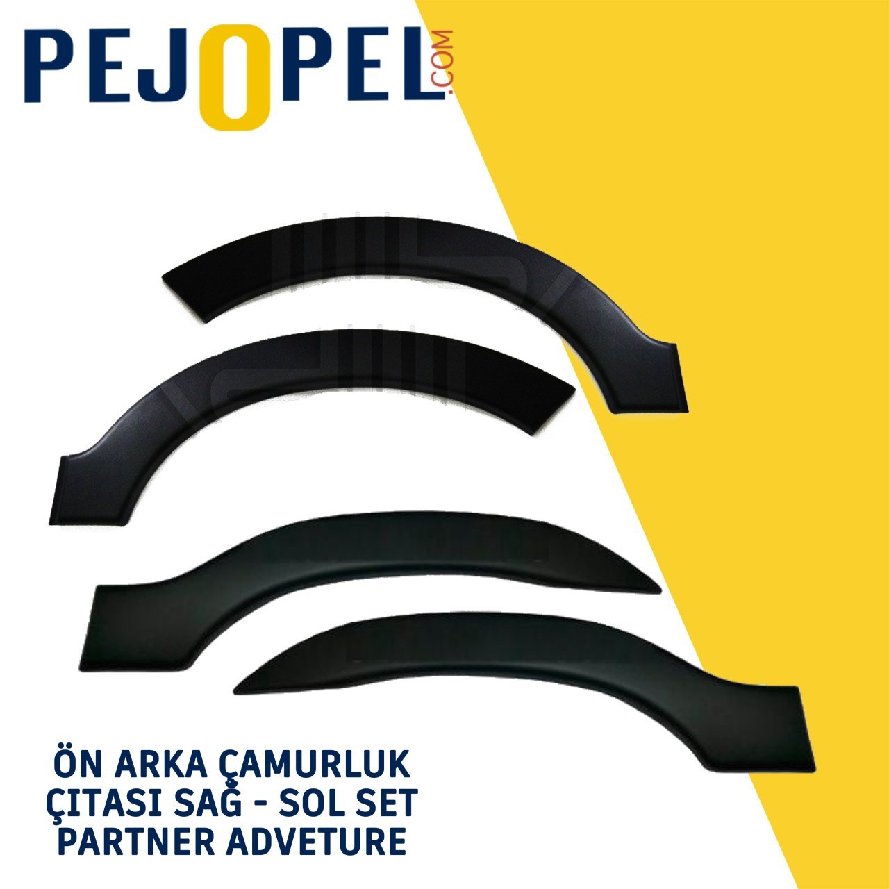 Peugeot Partner Advanture Sağ - Sol - Ön - Arka Çamurluk Kaplaması Dodik Set