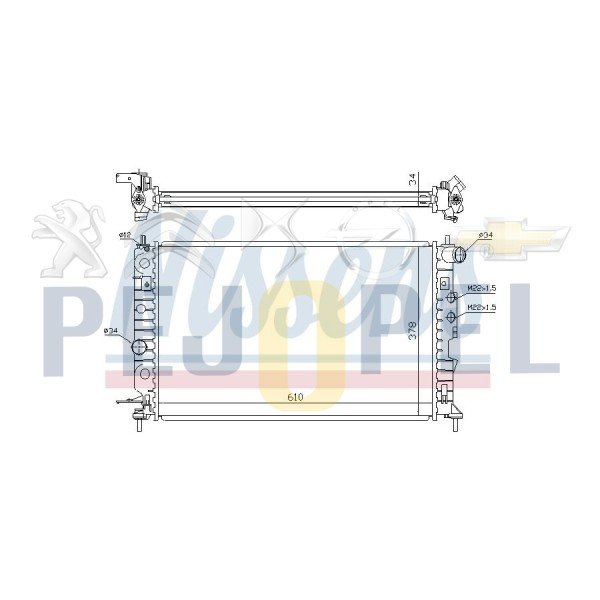 VECTRA B 96-01 X16XEL-Z16XE-X18XE1-X20XEV SU RADYATÖRÜ