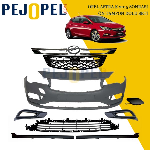 Opel Astra K 2015 Sonrası Ön Tampon Dolu Set - İthal & Orjinal