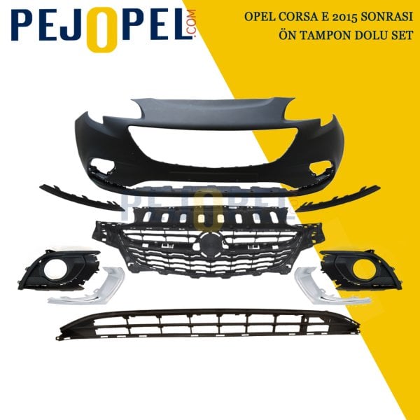 Opel Corsa E 2015 Sonrası Ön Tampon Dolu Set - İthal