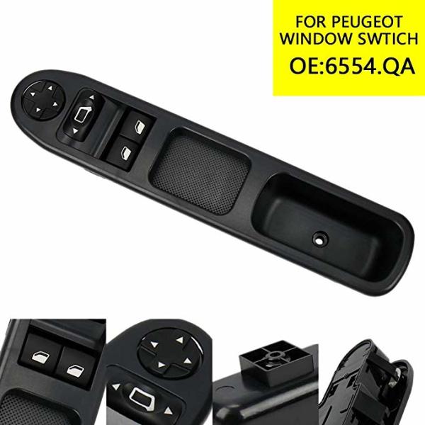 PEUGEOT & CITROEN 207 / C3 PICASSO CAM ACMA KUMANDA DÜĞMESİ -- ON SOL -- ( ÇİFTLİ )