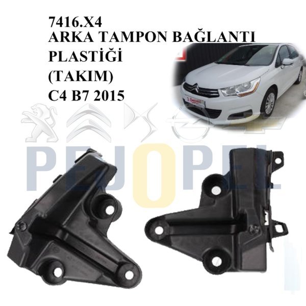ARKA TAMPON BAGLANTI PLASTİĞİ (TAKIM) C4 (B7) 2012 SI