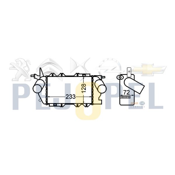 VECTRA B 96-02 X20DTH Y20DTH Y22DTR TURBO RADYATÖRÜ