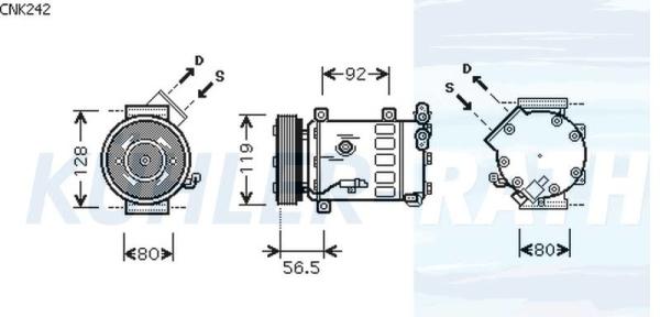 KLIMA KOMPRESORU BERLINGO  -  C3  -  C4 I - PEUGEOT 207  -  307  -  308  -  508 1.4HDI-1.6H