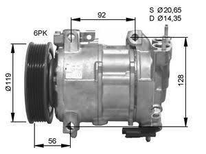 KLIMA KOMPRESORU CITROEN BERLINGO  -  C4 I  -  C4 II  -  DS4  -  DS5 - PEUGEOT 308  -  3008  -  508