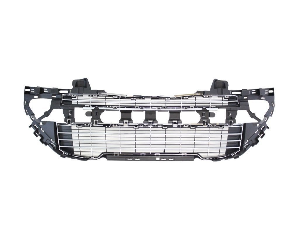 PEUGEOT 308 CC 2009-> ÖN TAMPON IZGARASI -- SİYAH + NİKELAJ -- KALİTELİ ÜRÜN --