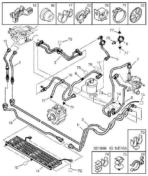 YAKIT GERİ GÖNÜŞ HORTUM XSARA-P.206-306-406 DW10