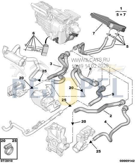 307/308 02- 1.6 16V KALORİFER HORTUMU