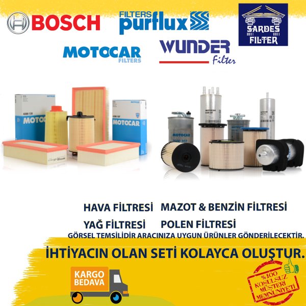 FORD FİESTA 2001 - 2008 1.4 BENZİNLİ FİLTRE YAĞ BAKIM SETİ