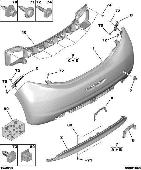 ARKA TAMPON BAGLANTI AYAK TAKIM P.208
