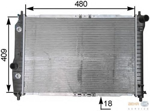 MOTOR RADYATORU (600x418x16) KALOS 02-> AVEO 1,4 OTOMATIK