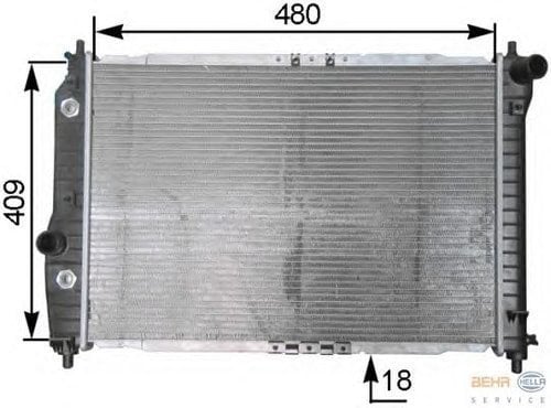 MOTOR RADYATORU (600x418x16) KALOS 02-> AVEO 1,4 OTOMATIK