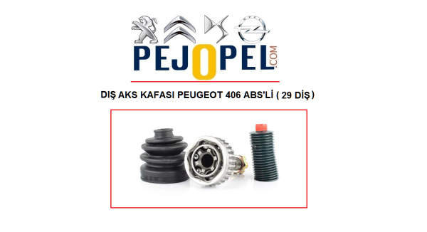 PEUGEOT 406 AKS KAFASI ( DIŞ ) ABS'Lİ ( 29 DİŞ ) ( SAĞ veya SOL )