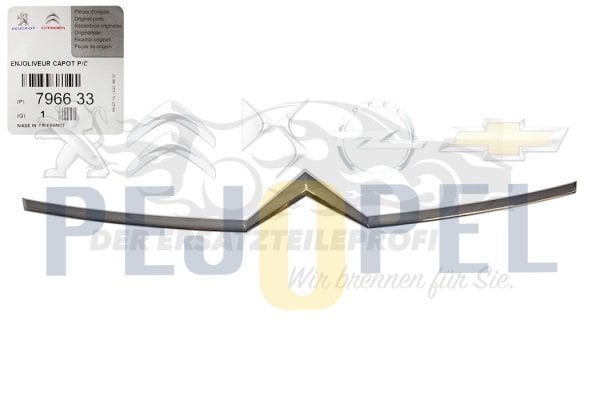 CİTROEN C5 (X7) 2008 SONRASI ÖN KAPUT NİKELAJI ARMA - 796633