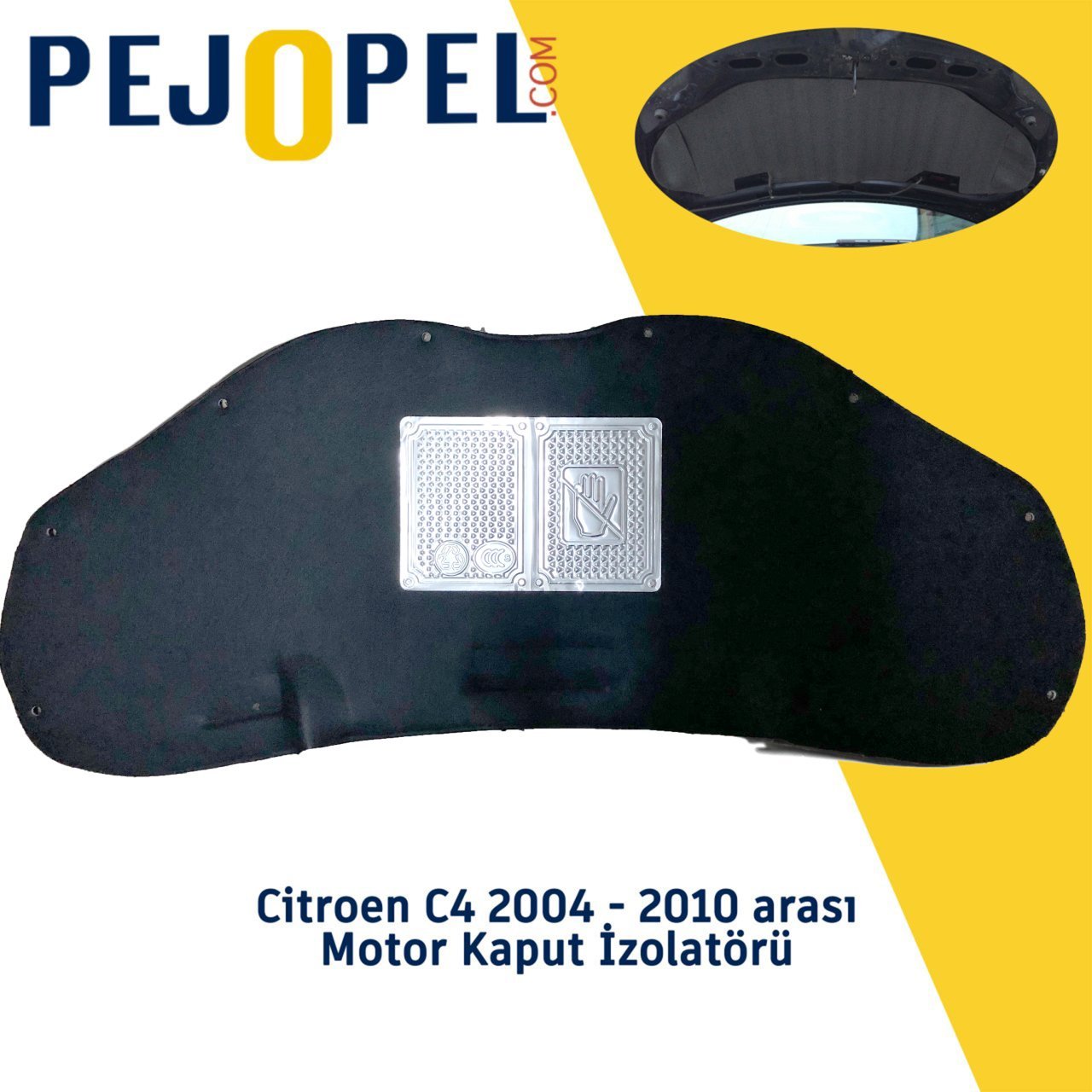 Citroen C4 2004 - 2010 arası Motor Kaput İzolatörü (İzalatör)