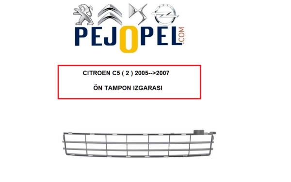 ON TAMPON IZGARASI C5 II (05-->09)