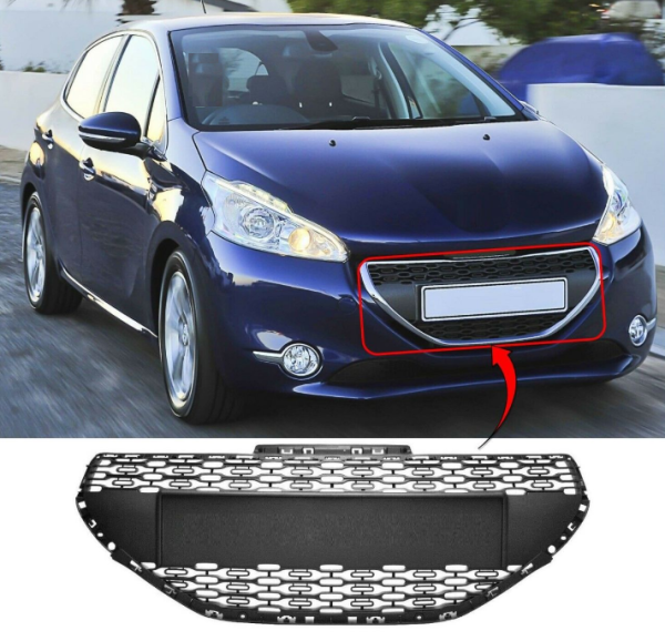 PEUGEOT 208 12-->15 ÖN TAMPON IZGARA ( NİKELAJSIZ )