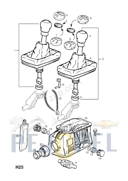 OPEL VECTRA-B VITES KOLU KOMPLE F23 SANZUMAN ICIN