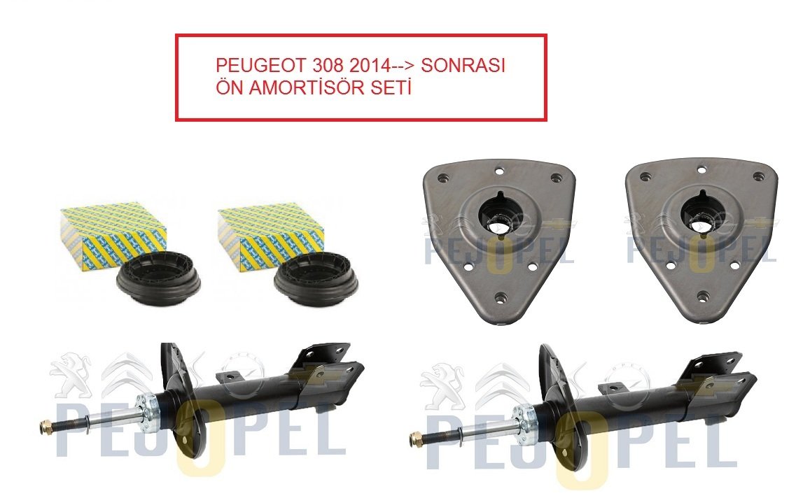 ORJİNAL CITROEN C4 PICASSO 2012--> SONRASI ÖN AMORTİSÖR + TAKOZU + RULMANI SETİ ( SAĞ ve SOL TAKIM )