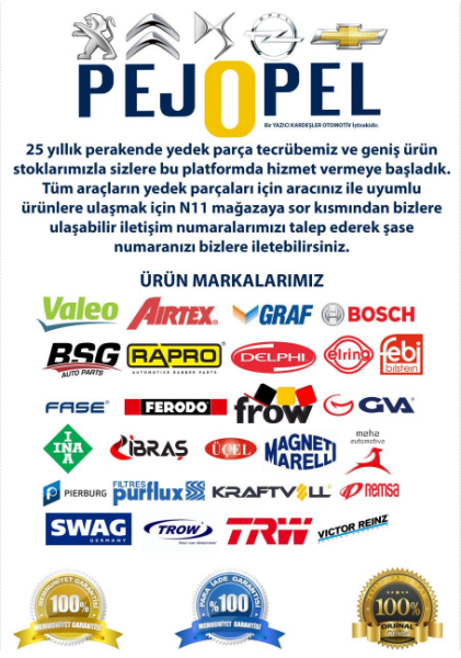 Peugeot & Citroen 301 / C - Elysee Kaput Altı İzalatörü (2012 Sonrası)