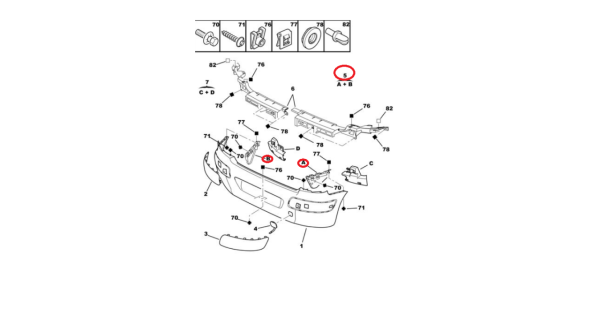 PEUGEOT 307 ( HATCHBACK ) ARKA TAMPON BAĞLANTI AYAĞI BRAKETİ ( TAKIM )