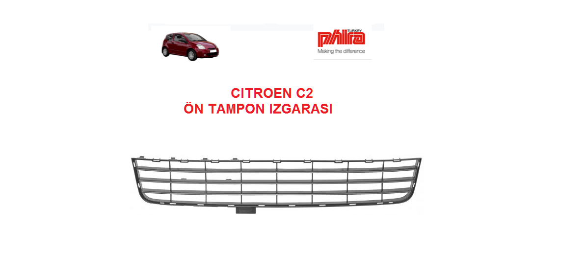 CITROEN C2 ÖN TAMPON IZGARASI -- ALT --