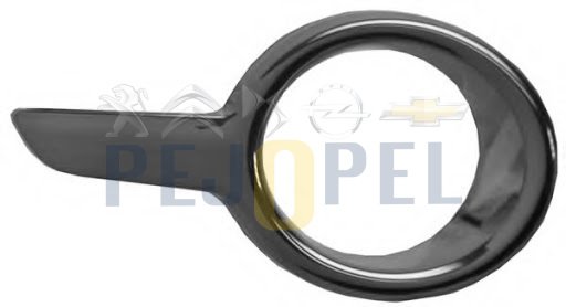 PEUGEOT 208  2012 --> 2015 SİS FAR ÇERCEVESİ SAĞ  ( Siyah Boyanır Tip - Nikelajsız )