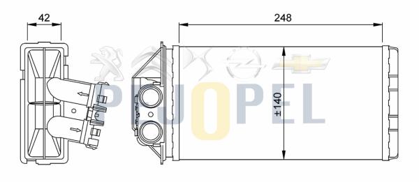 C4 /307 06- 1.6 HDI KALORİFER RADYATÖRÜ