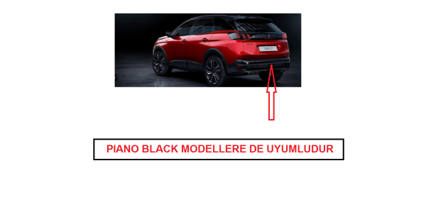 PEUGEOT 3008 2016--> ( P84E ) ARKA TAMPON BANDI KAPLAMASI NİKELAJI