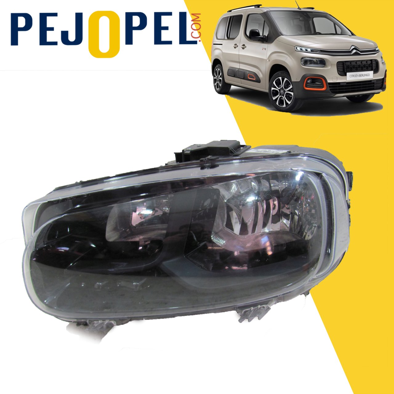 Citroen Berlingo III 2018 Sonrası Ön Far Sol - Orjinal
