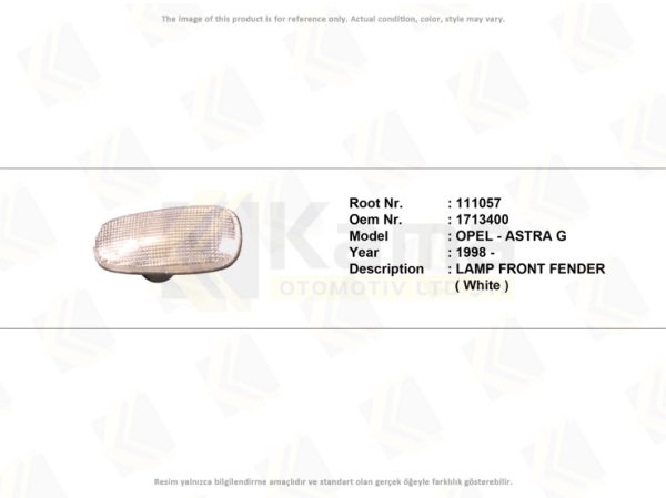CAMURLUK SINYALI (BEYAZ) ASTRA G 98->