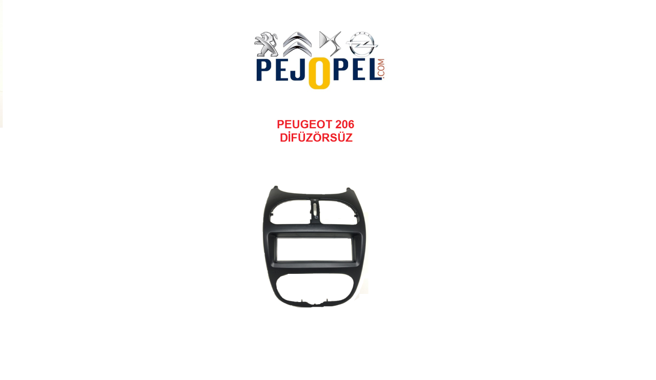 Peugeot 206 Ön Gögüs Bakaliti - İthal ( Kalorifer Difüzörsüz )