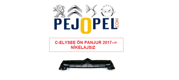 CITROEN C-ELYSEE 2017--> ÖN TAMPON PANJURU ( KROMSUZ )