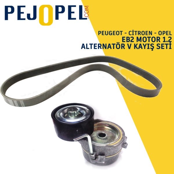 Peugeot 208 - 2008 1.2 Puretech EB2 Motor V Kayış Gergi Seti - Orjinal