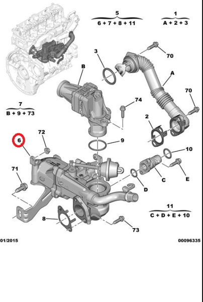PEUGEOT&CITROEN&FORD&OPEL          EGR SOĞUTUCUSU ( MODÜLÜ ) 1.6 HDI EURO 5 MOTOR           208 / 301 / 308 / 3008 / 508 5008 / PARTNER TEPEE / C3 / C4 / C5 / BERLİNGO / DS4 / DS5 / GRANDLAND X / CROSLAND X
